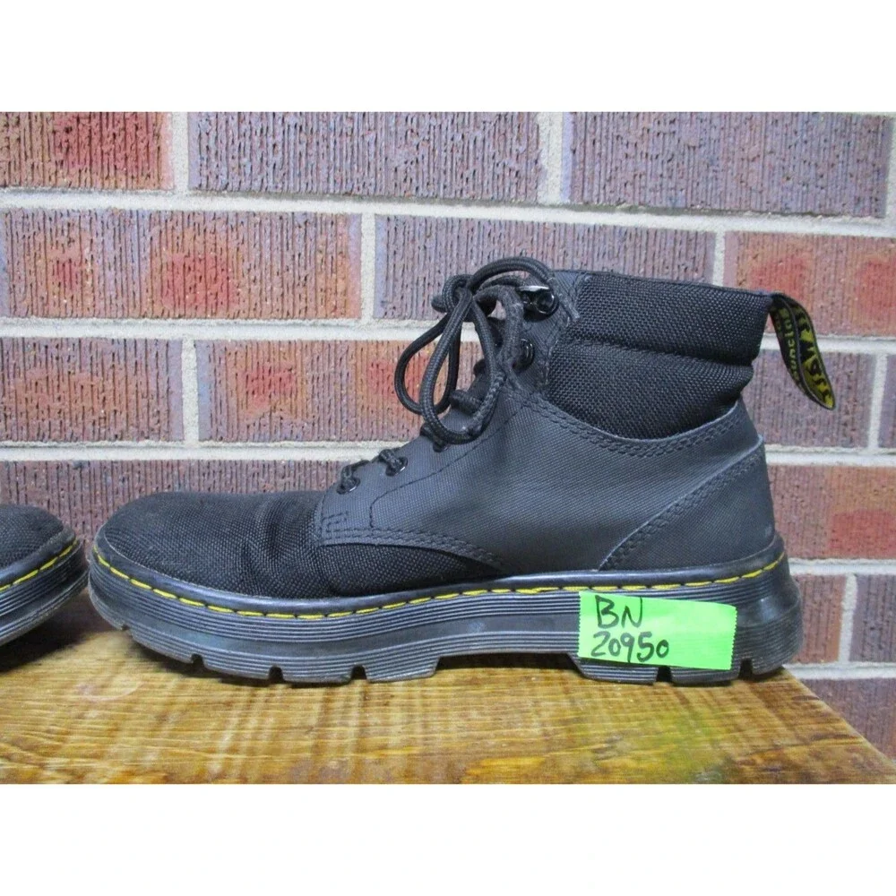 Dr. Martens Mens 8 Rakim Utility Chukka Boots Black AirWair Shoes Womens 9
